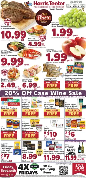 Harris Teeter catalogue in Greenville NC | Offers for bargain hunters | 2025-09-17T00:00:00.000Z - 2025-09-23T00:00:00.000Z