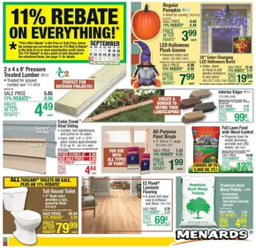 Menards catalogue in Garland TX | Menards Weekly Ad September 18 – September 28, 2025 | 2025-09-17T00:00:00.000Z - 2025-10-01T00:00:00.000Z