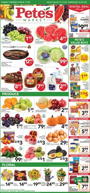 Pete's Fresh Market catalogue in Lawrence MA | Special offers for you | 2025-09-17T00:00:00.000Z - 2025-09-23T00:00:00.000Z