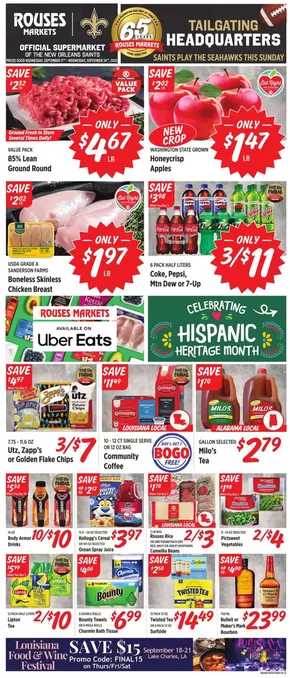 Rouses catalogue in Longview TX | Discover attractive offers | 2025-09-17T00:00:00.000Z - 2025-09-24T00:00:00.000Z