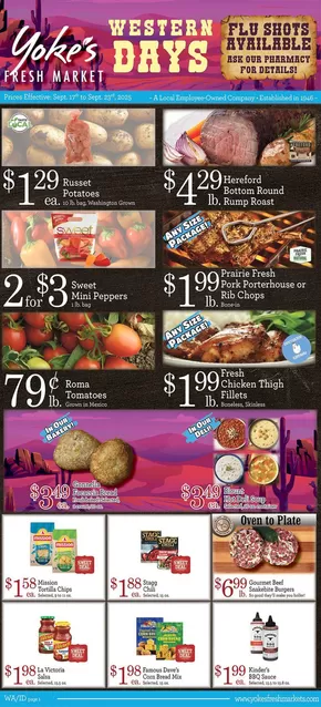 Yoke's Fresh Market  catalogue | Top deals for all customers | 2025-09-17T00:00:00.000Z - 2025-09-23T00:00:00.000Z