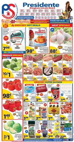 Presidente catalogue | Presidente weekly ad | 2025-09-18T00:00:00.000Z - 2025-10-02T00:00:00.000Z