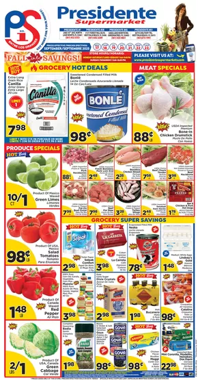 Presidente catalogue in Yucaipa CA | Top offers for smart savers | 2025-09-18T00:00:00.000Z - 2025-10-02T00:00:00.000Z