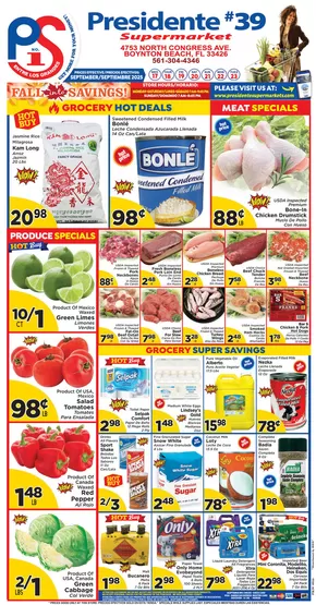Presidente catalogue in Colleyville TX | Save now with our deals | 2025-09-18T00:00:00.000Z - 2025-10-02T00:00:00.000Z