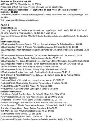 Presidente catalogue in Sherman TX | Our best deals for you | 2025-09-18T00:00:00.000Z - 2025-10-02T00:00:00.000Z