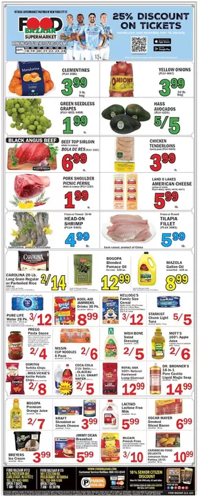 Food Bazaar catalogue in New York | Great discounts on selected products | 2025-09-18T00:00:00.000Z - 2025-09-24T00:00:00.000Z