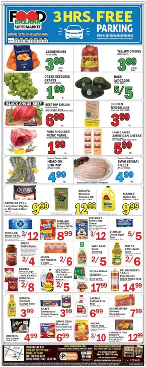 Food Bazaar catalogue in New York | Top offers for smart savers | 2025-09-18T00:00:00.000Z - 2025-09-24T00:00:00.000Z