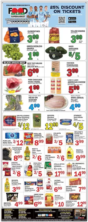 Food Bazaar catalogue in New York | Top offers for all bargain hunters | 2025-09-18T00:00:00.000Z - 2025-09-24T00:00:00.000Z