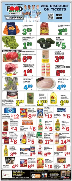 Food Bazaar catalogue in New York | Great offer for all customers | 2025-09-18T00:00:00.000Z - 2025-09-24T00:00:00.000Z