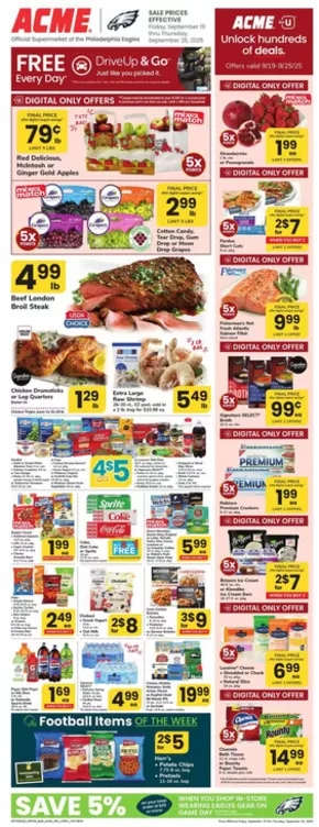 ACME catalogue in Avondale PA | Weekly Ad | 2025-09-19T00:00:00.000Z - 2025-09-25T00:00:00.000Z