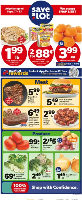 Save a Lot catalogue | Great discounts on selected products | 2025-09-17T00:00:00.000Z - 2025-09-23T00:00:00.000Z