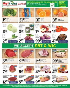 Met Foodmarkets catalogue in New York | Met Foodmarkets weekly ad | 2025-09-19T00:00:00.000Z - 2025-09-25T00:00:00.000Z