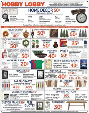 Hobby Lobby Weekly ad