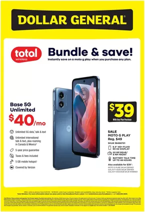 Dollar General catalogue in Alice TX | Great offer for all customers | 2025-09-21T00:00:00.000Z - 2025-10-18T00:00:00.000Z