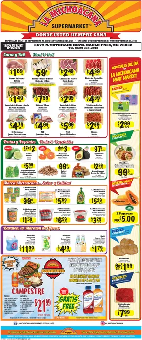 La Michoacana catalogue in Eagle Pass TX | Attractive special offers for everyone | 2025-09-22T00:00:00.000Z - 2025-10-06T00:00:00.000Z