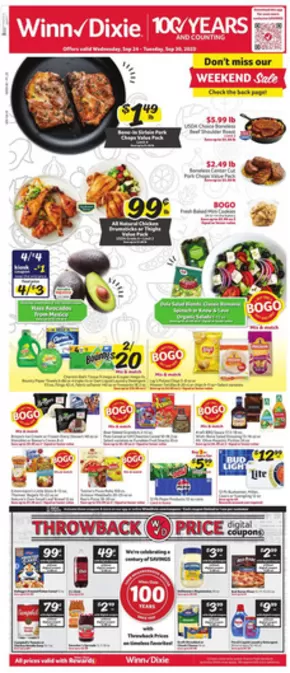 Winn Dixie catalogue in Spring Green WI | Exclusive deals and bargains | 2025-09-24T00:00:00.000Z - 2025-09-30T00:00:00.000Z