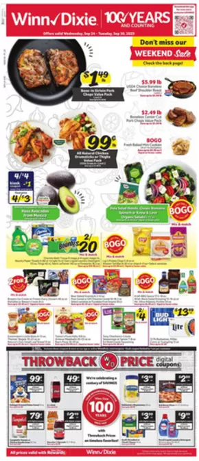 Winn Dixie catalogue in Prattville AL | Great discounts on selected products | 2025-09-24T00:00:00.000Z - 2025-09-30T00:00:00.000Z