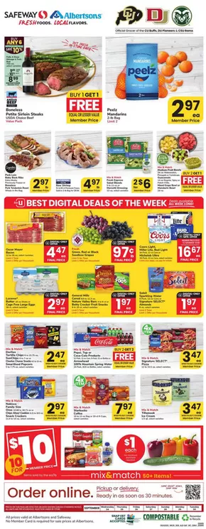 Albertsons catalogue in Kennewick WA | Top deals and discounts | 2025-09-24T00:00:00.000Z - 2025-09-30T00:00:00.000Z