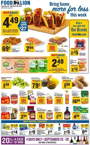 Food Lion catalogue in Spring Green WI | Our best bargains | 2025-09-24T00:00:00.000Z - 2025-09-30T00:00:00.000Z