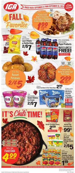 IGA catalogue in Darlington SC | Top deals for all customers | 2025-09-24T00:00:00.000Z - 2025-09-30T00:00:00.000Z
