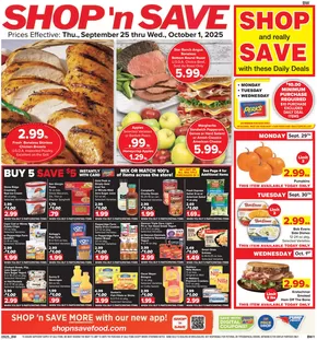 Shop 'n Save catalogue in Donora PA | Wide range of offers | 2025-09-23T00:00:00.000Z - 2025-10-07T00:00:00.000Z