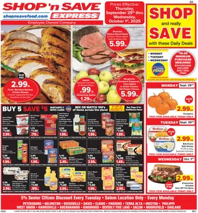 Shop 'n Save catalogue | Exclusive deals and bargains | 2025-09-23T00:00:00.000Z - 2025-10-07T00:00:00.000Z