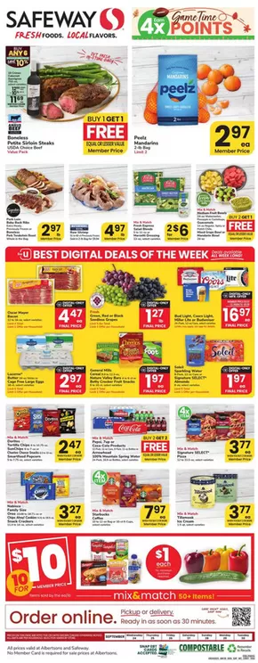 Safeway catalogue in Clifton CO | Great offer for bargain hunters | 2025-09-24T00:00:00.000Z - 2025-09-30T00:00:00.000Z