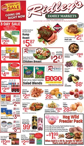 Ridley's Family Markets catalogue in Casper WY | Our best bargains | 2025-09-23T00:00:00.000Z - 2025-09-29T00:00:00.000Z