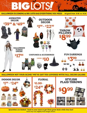 Big Lots catalogue in Lake Wales FL | Big Lots weekly ad | 2025-09-18T00:00:00.000Z - 2025-09-24T00:00:00.000Z