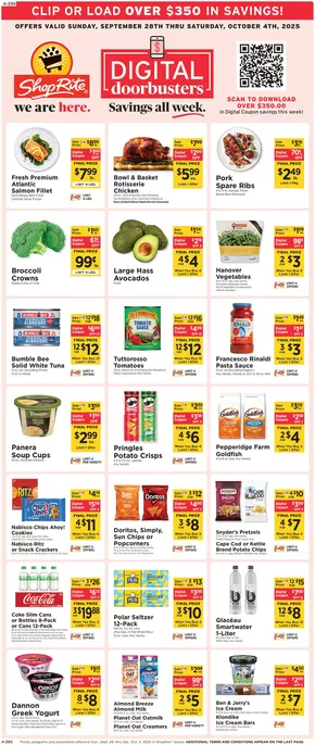 ShopRite catalogue in Harrison NJ | Current special promotions | 2025-09-25T00:00:00.000Z - 2025-10-04T00:00:00.000Z