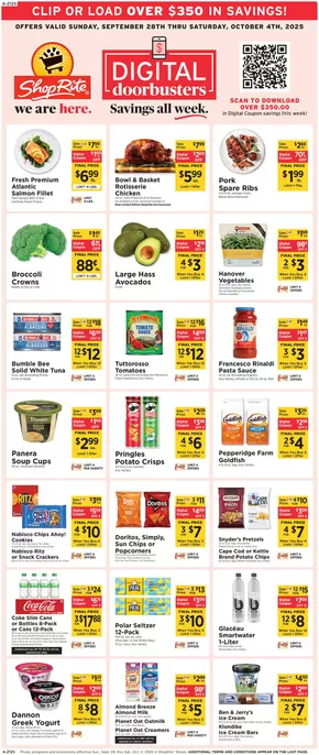 ShopRite catalogue in Willingboro NJ | Exclusive bargains | 2025-09-25T00:00:00.000Z - 2025-10-04T00:00:00.000Z