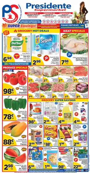 Presidente catalogue in Cutler Bay FL | Great offer for all customers | 2025-09-25T00:00:00.000Z - 2025-10-09T00:00:00.000Z