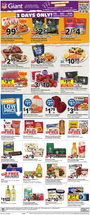 Giant Food catalogue in Upper Marlboro MD | Attractive special offers for everyone | 2025-09-26T00:00:00.000Z - 2025-10-02T00:00:00.000Z