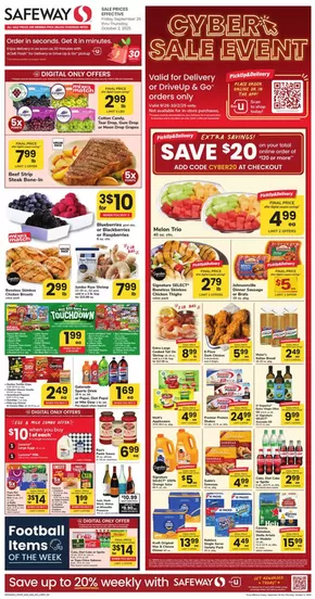 Safeway catalogue in Washington-DC | Save now with our deals | 2025-09-26T00:00:00.000Z - 2025-10-02T00:00:00.000Z