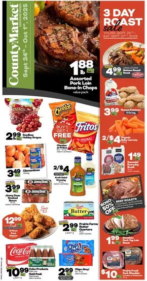 County Market catalogue in Palmyra MO | County Market Weekly ad | 2025-09-24T00:00:00.000Z - 2025-10-01T00:00:00.000Z