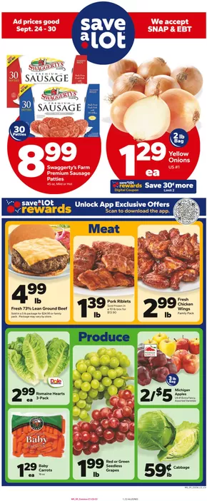 Save a Lot catalogue in Lancaster KY | Current bargains and offers | 2025-09-24T00:00:00.000Z - 2025-09-30T00:00:00.000Z