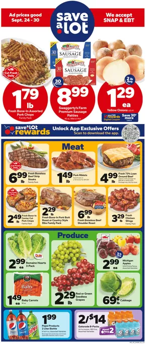 Save a Lot catalogue in Lancaster KY | Discover attractive offers | 2025-09-24T00:00:00.000Z - 2025-09-30T00:00:00.000Z
