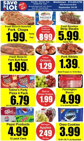 Save a Lot catalogue in Lancaster KY | Great discounts on selected products | 2025-09-24T00:00:00.000Z - 2025-09-30T00:00:00.000Z