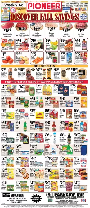 Pioneer Supermarkets catalogue in Eureka CA | Our best bargains | 2025-09-26T00:00:00.000Z - 2025-10-02T00:00:00.000Z