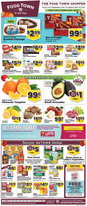 Food Town catalogue in Hudson NY | Food Town Mailer WebRC | 2025-09-26T00:00:00.000Z - 2025-10-10T00:00:00.000Z