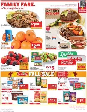 Family Fare catalogue in Hannibal MO | Great discounts on selected products | 2025-09-26T00:00:00.000Z - 2025-09-27T00:00:00.000Z