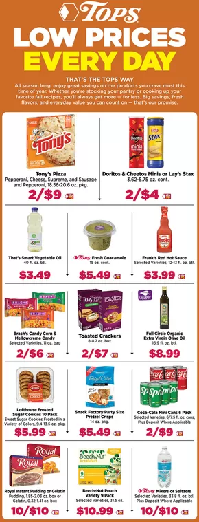 Tops catalogue in Elmira NY | Tops Low Prices Every Day | 2025-09-28T00:00:00.000Z - 2025-10-04T00:00:00.000Z