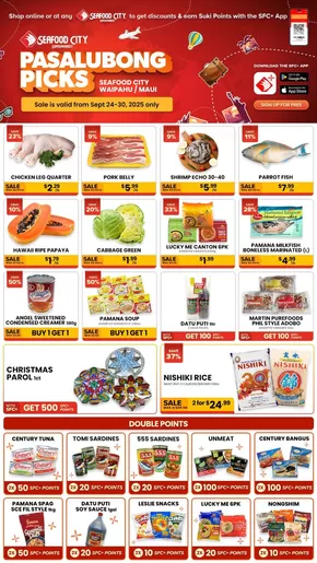 Seafood City catalogue | Great offer for all customers | 2025-09-28T00:00:00.000Z - 2025-10-12T00:00:00.000Z