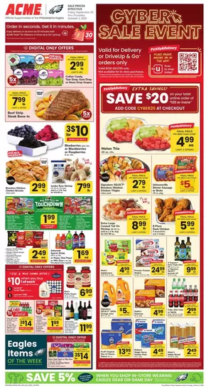 ACME catalogue in Philadelphia PA | Weekly Ad | 2025-09-26T00:00:00.000Z - 2025-10-02T00:00:00.000Z