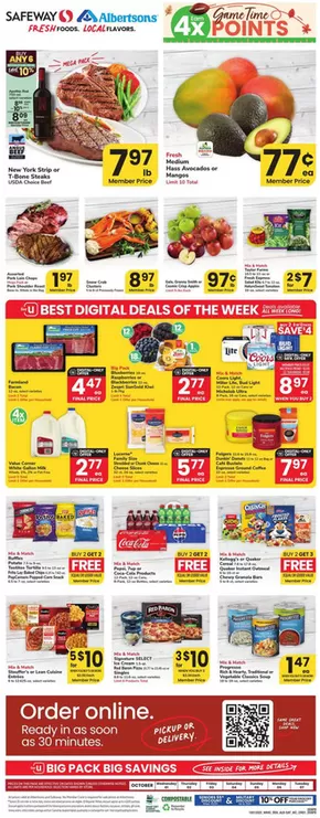 Albertsons catalogue | Discover attractive offers | 2025-10-01T00:00:00.000Z - 2025-10-07T00:00:00.000Z