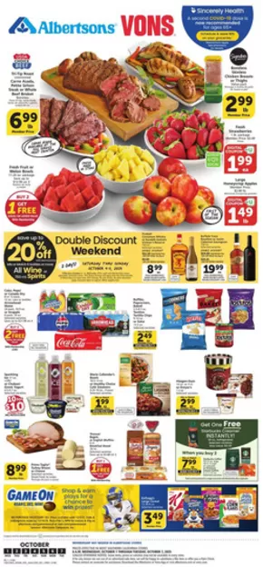 Albertsons catalogue | Offers for bargain hunters | 2025-10-01T00:00:00.000Z - 2025-10-07T00:00:00.000Z