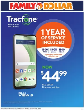 Family Dollar catalogue in Osteen FL | AT&T/Tracfone | 2025-10-01T00:00:00.000Z - 2025-10-31T00:00:00.000Z