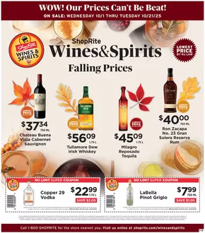 ShopRite catalogue in Camden NJ | ShopRite Wine & Spirits | 2025-10-01T00:00:00.000Z - 2025-10-21T00:00:00.000Z