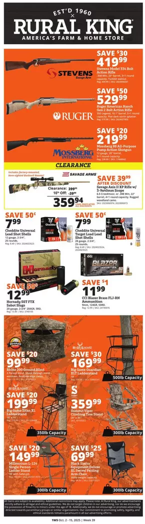Rural King catalogue in Williamsburg VA | Circular | 2025-10-02T00:00:00.000Z - 2025-10-15T00:00:00.000Z