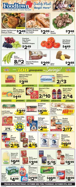 Foodtown supermarkets catalogue in New York | Save now with our deals | 2025-10-03T00:00:00.000Z - 2025-10-09T00:00:00.000Z